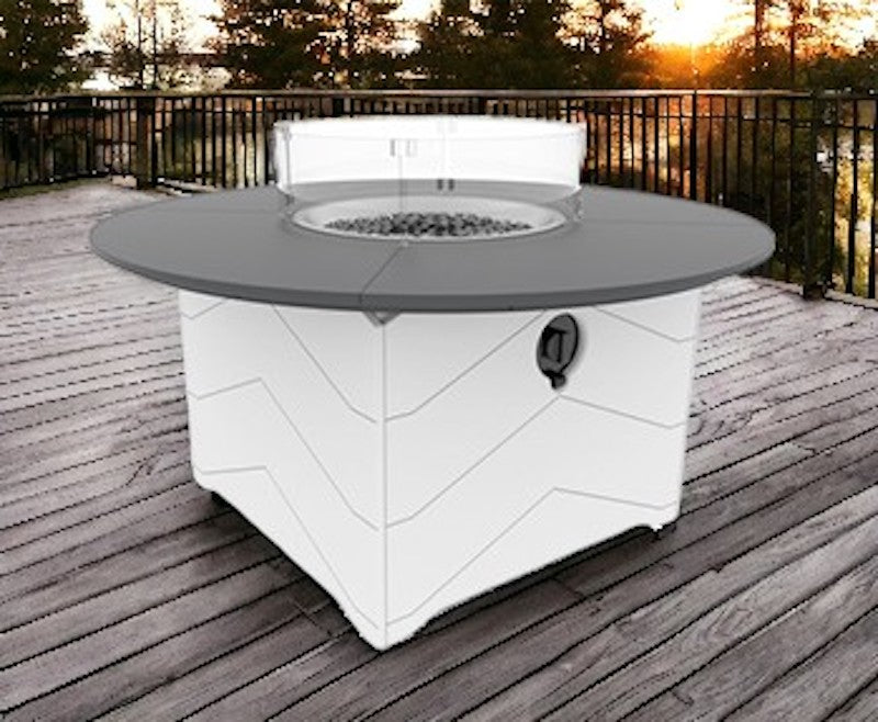 AURA 50" Round Fire Table
