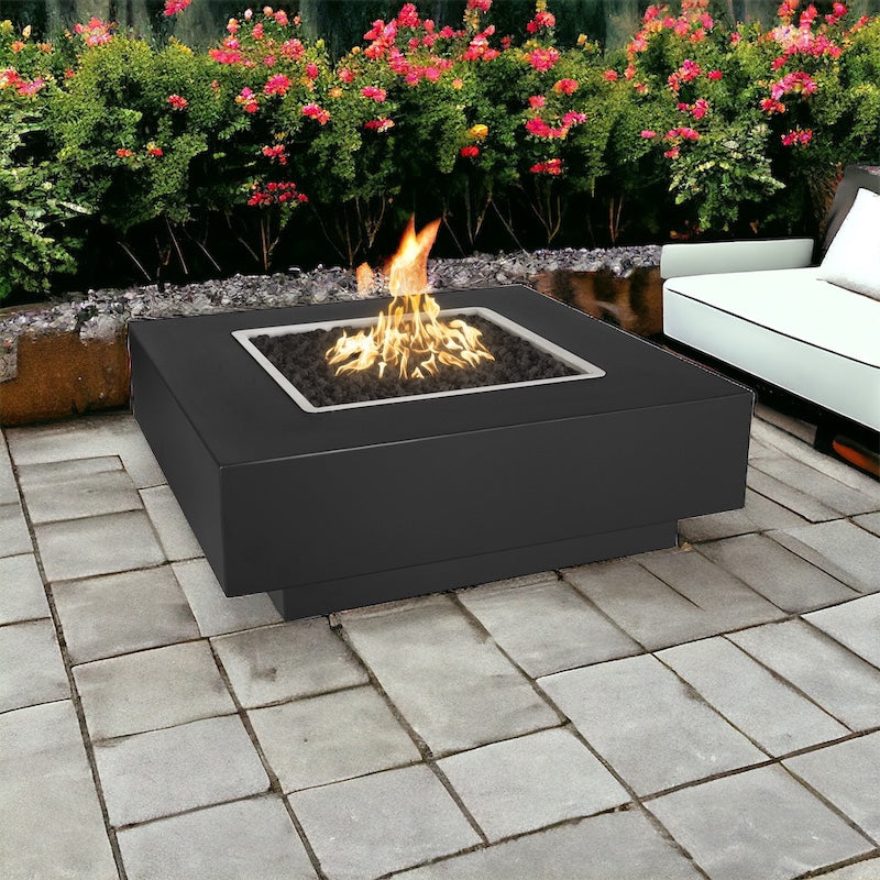 CABO - Square Fire Pit - Powder Coated  - Liquid Propane