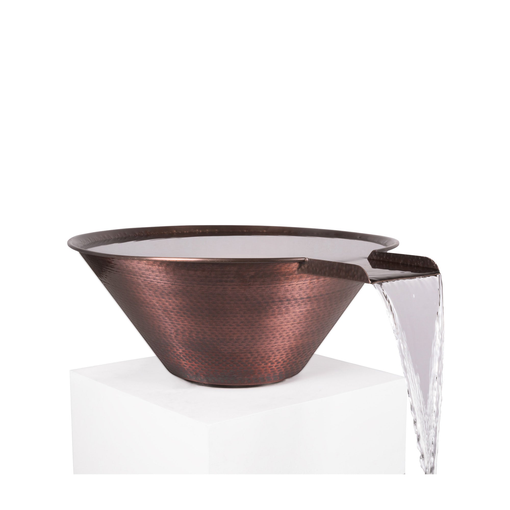 CAZO - Water Bowl - Hammered Copper