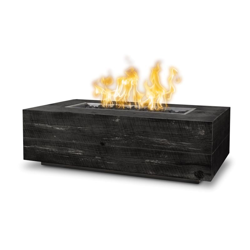 CORONADO Fire Pit - BLACK Wood Grain GFRC Concrete