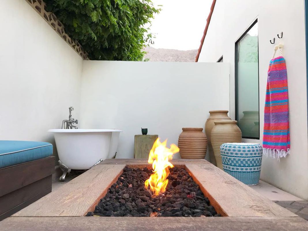 CORONADO Fire Pit - OAK Wood Grain GFRC Concrete