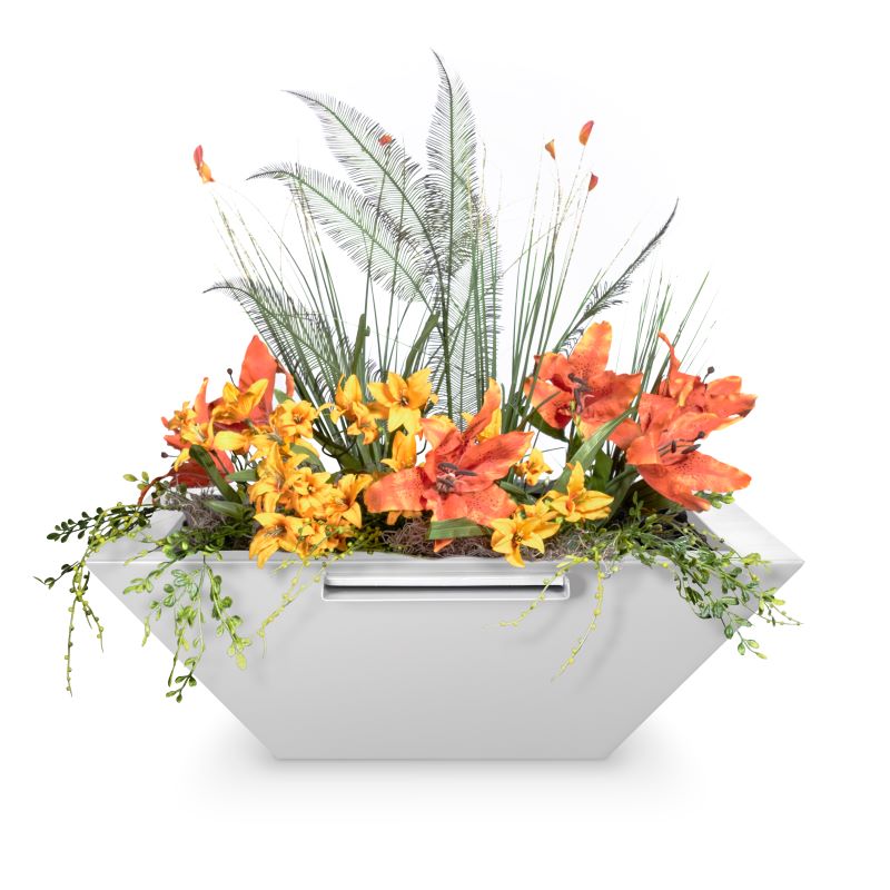 MAYA - Planter & Water Bowl - Powder Coated Steel