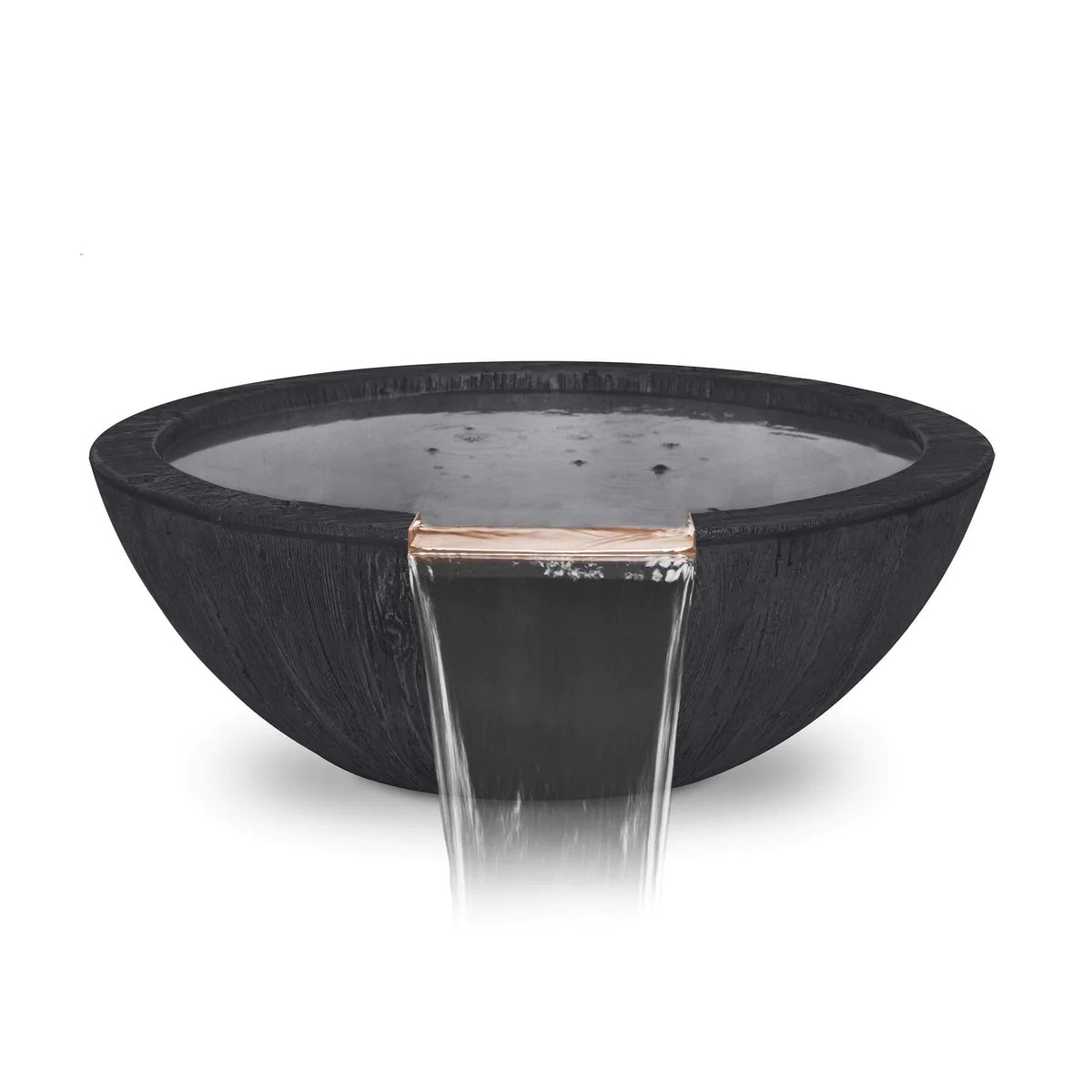 SEDONA- Planter & Water Bowl - Wood Grain GFRC Concrete