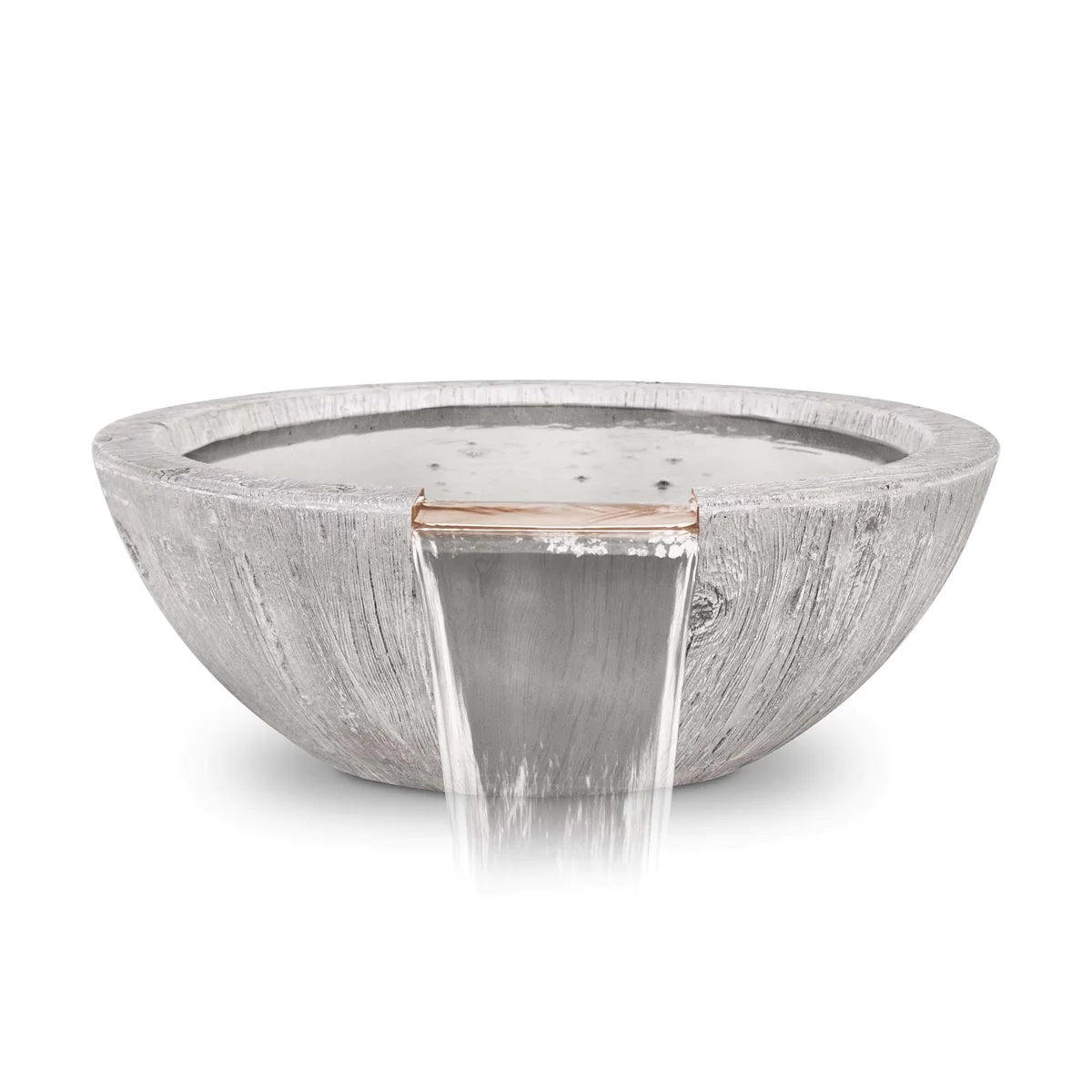 SEDONA- Planter & Water Bowl - Wood Grain GFRC Concrete