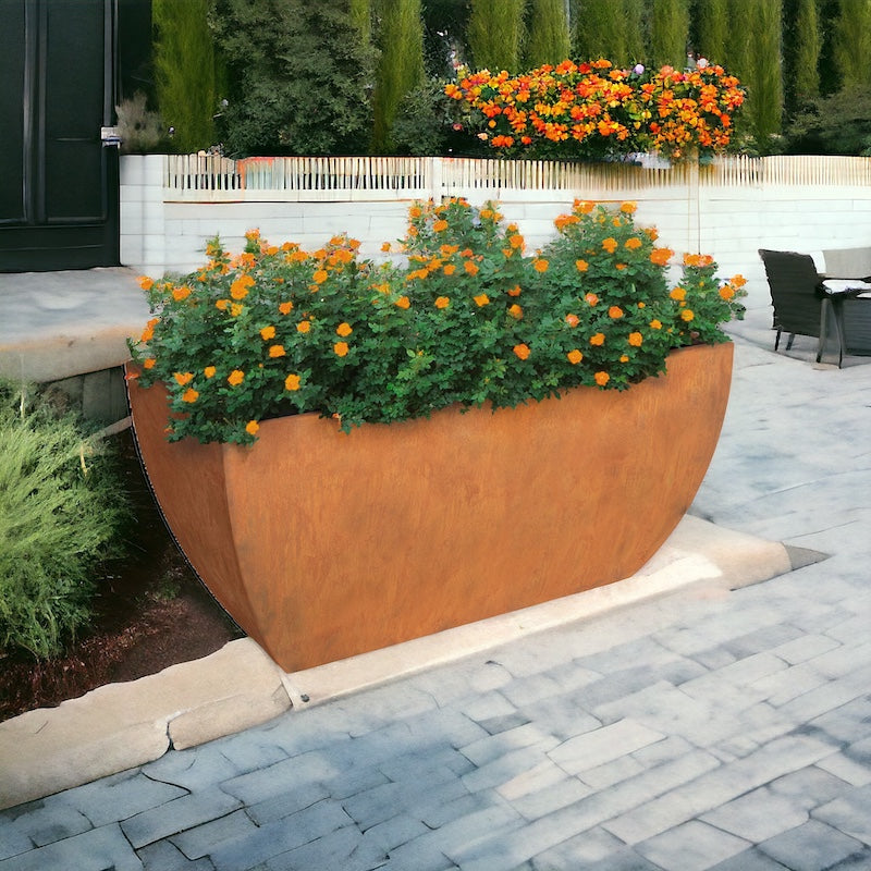 TUCSON - Rectangular Planter - Corten Steel